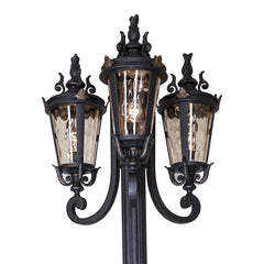 Albany 3 Head Outdoor Garden Post Light Antique Bronze