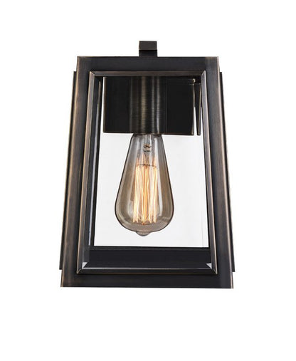 London Solid Brass Exterior Wall Light Bronze