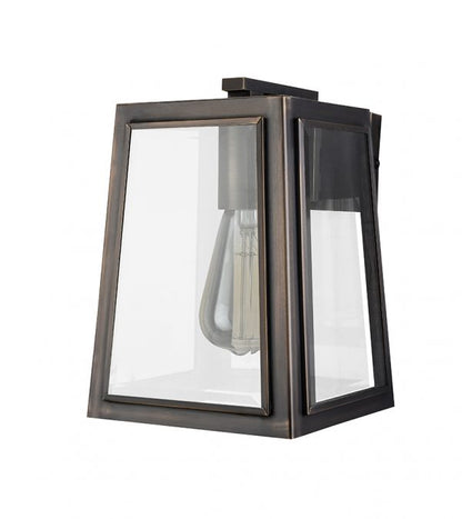 London Solid Brass Exterior Wall Light Bronze