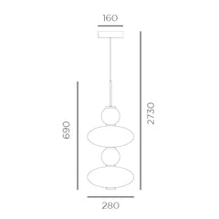 Lumiere 2 LED Pendant