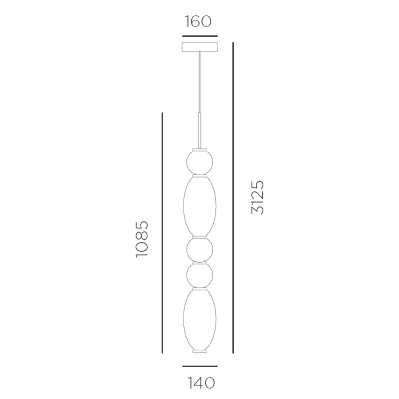 Lumiere 3 LED Pendant