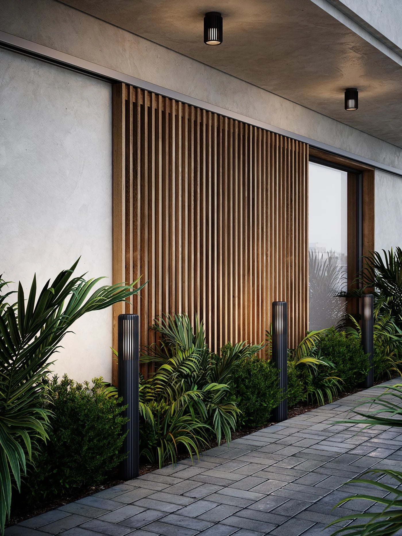 Aludra 95 Exterior Bollard Light Black