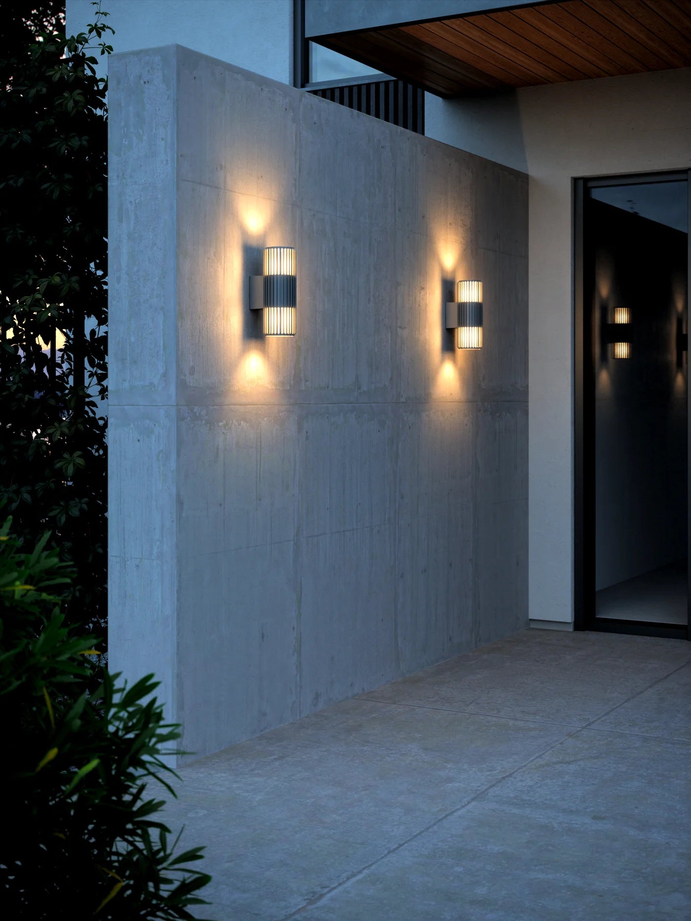 Aludra Exterior Double Wall Light Seaside Anthracite