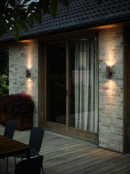 Kyklop Ripple Exterior Wall Light Rusty