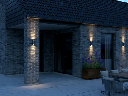 Nico Round 22 Exterior Wall Light Anthracite