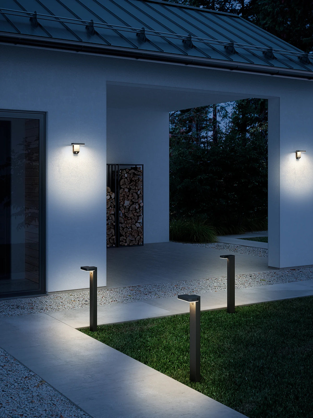 Rica Square Solar Wall Light