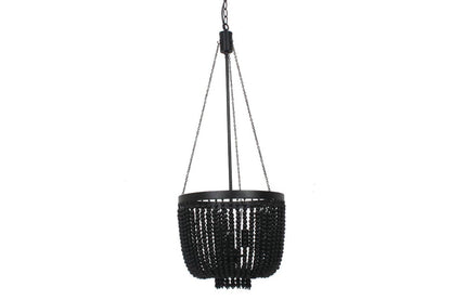 Maddisson 3LT Beaded Pendant Black