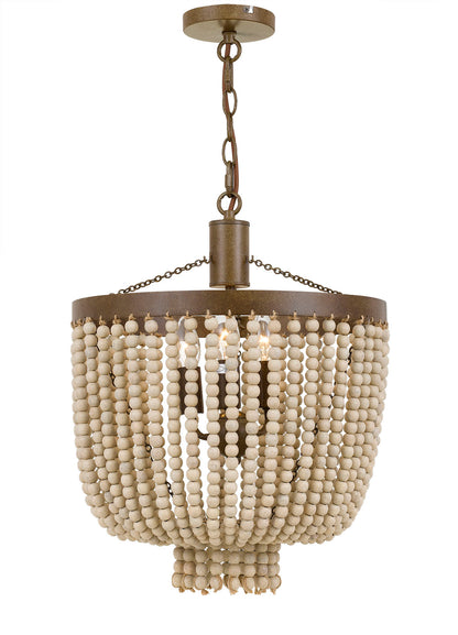 Maddisson 3LT Beaded Pendant Natural