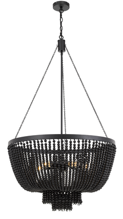 Maddisson 5LT Beaded Pendant Black