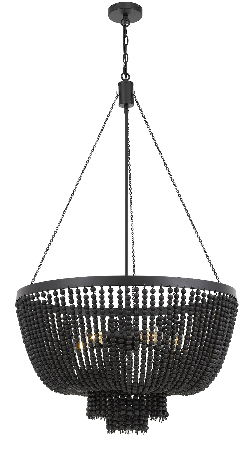 Maddisson 5LT Beaded Pendant Black