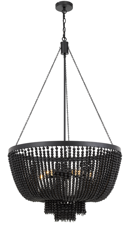 Maddisson 5LT Beaded Pendant Black