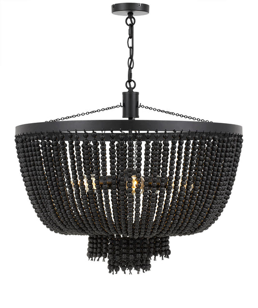 Maddisson 5LT Beaded Pendant Black