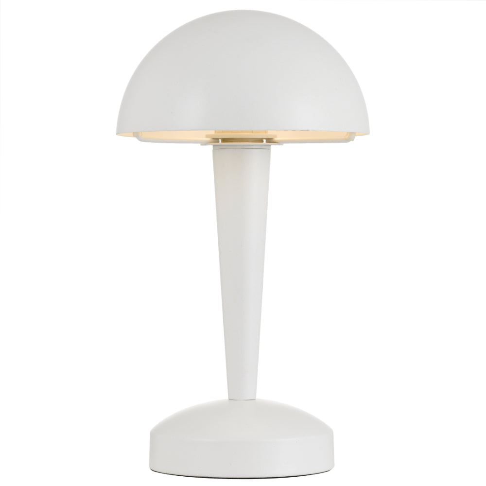 Mandel Touch Table Lamp White
