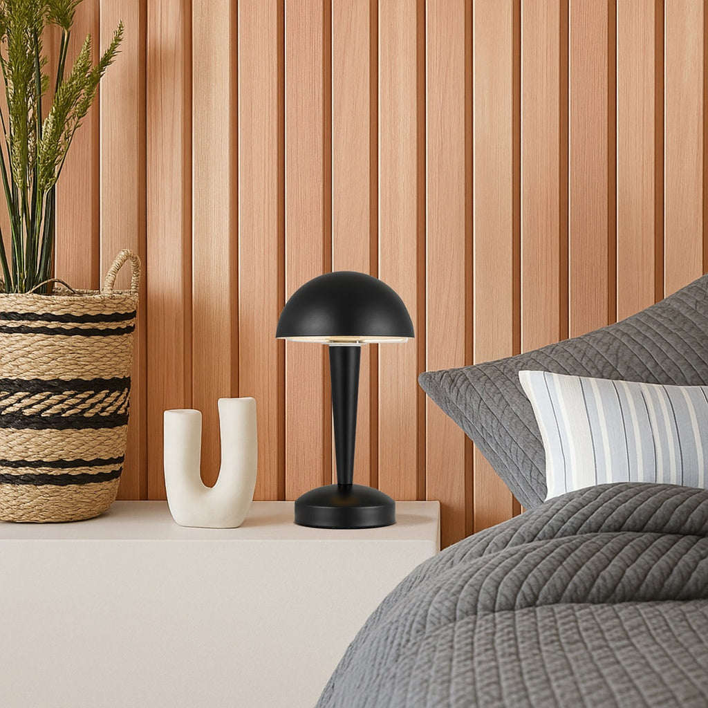 Mandel Touch Table Lamp Black
