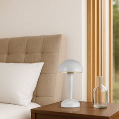 Mandel Touch Table Lamp White
