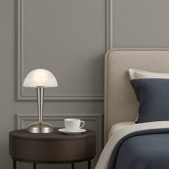 Mandel Touch Table Lamp Nickel