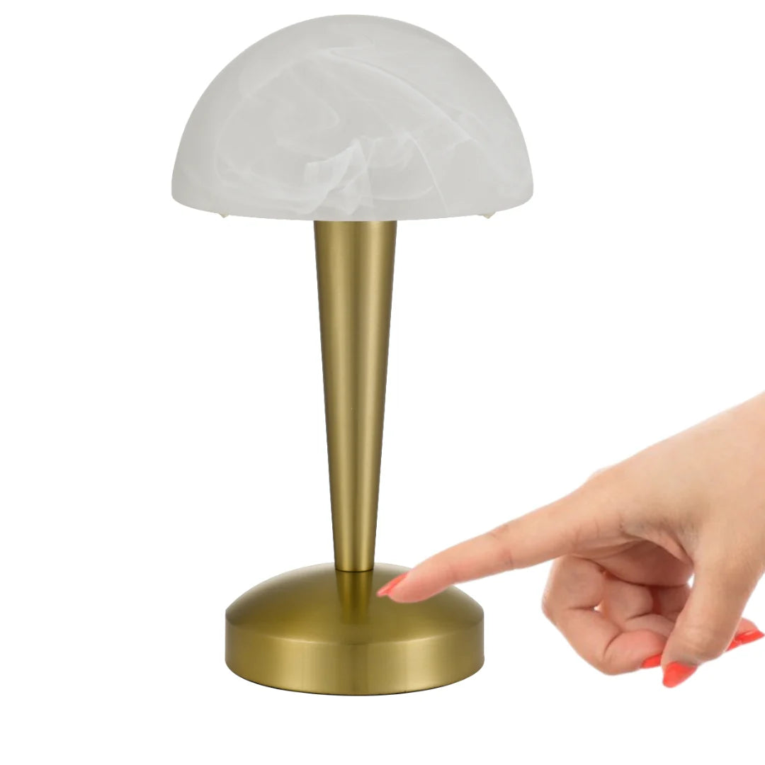 Mandel Touch Table Lamp Antique Gold