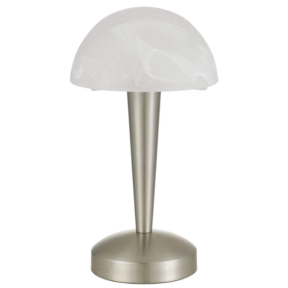 Mandel Touch Table Lamp Nickel