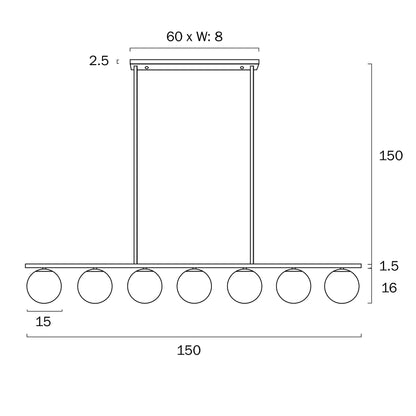 Marsten 7 Lights Pendant