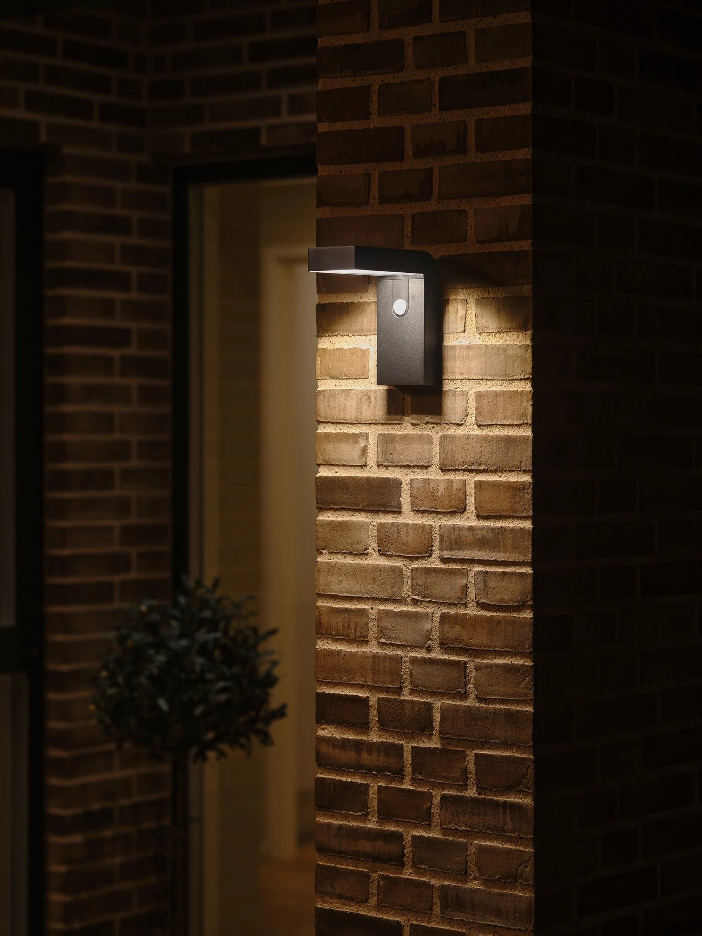 Alya Solar Wall light Black