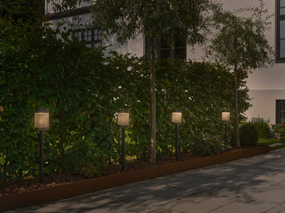 Coupar Solar Garden light Black