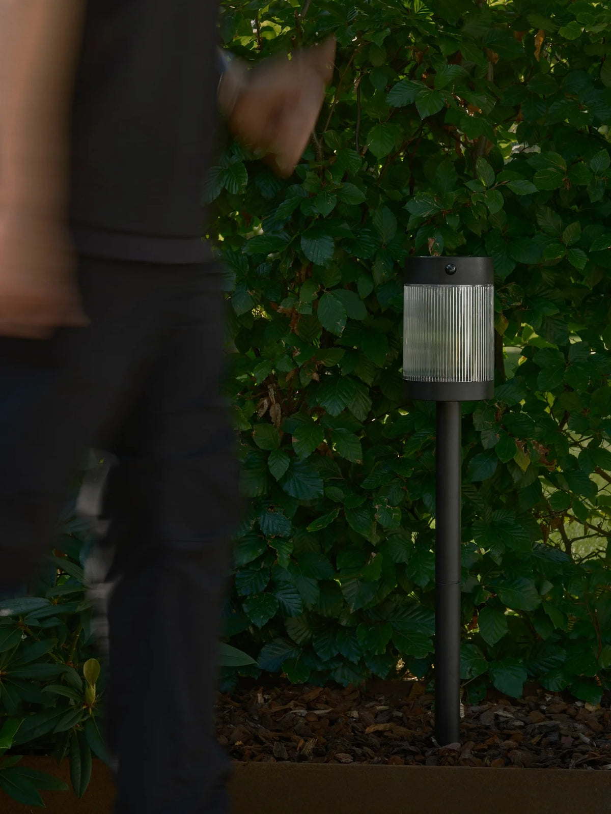 Coupar Solar Garden light Black