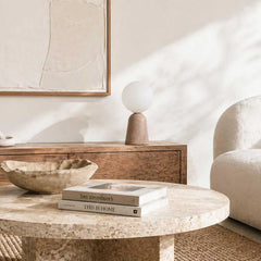 Poppy Cement Table Lamp