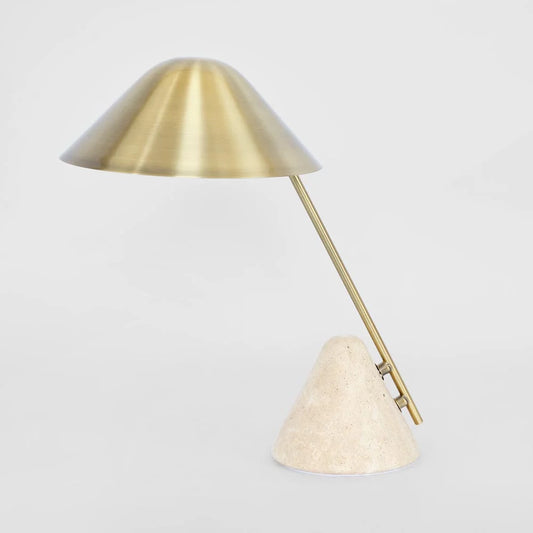 Dexter Travertine Table Lamp