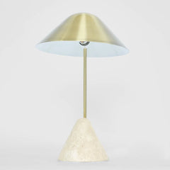 Dexter Travertine Table Lamp