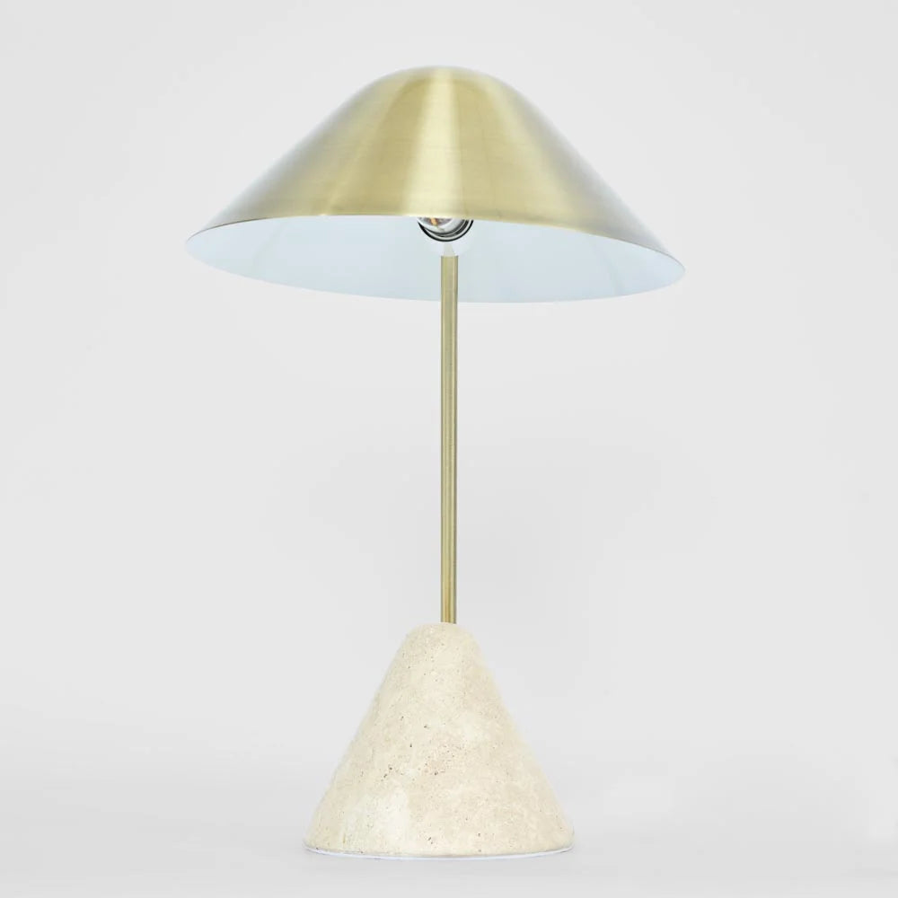 Dexter Travertine Table Lamp