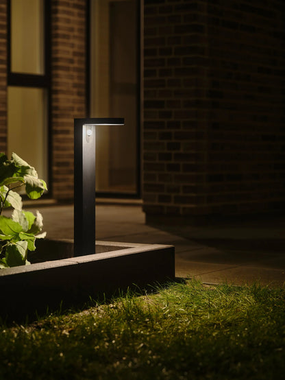 Rica Round Solar Garden light Black