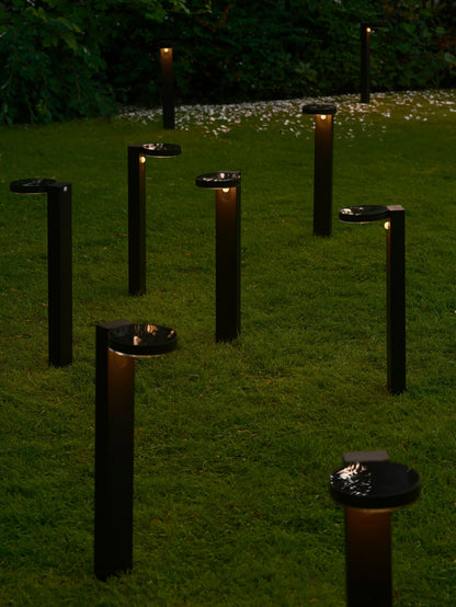 Rica Round Solar Garden light Black