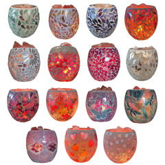 Mosaic Vase Salt Lamps