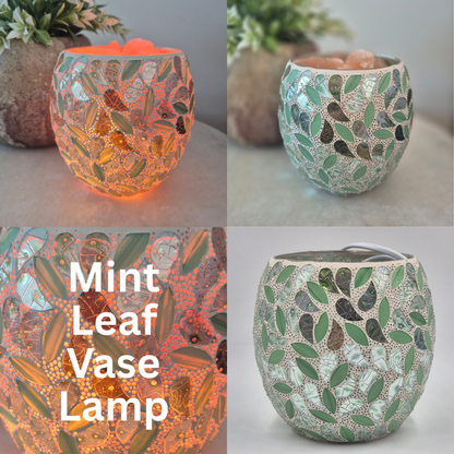 Mosaic Vase Salt Lamps