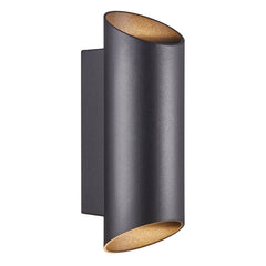 Nico Round 22 Exterior Wall Light Black