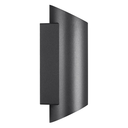 Nico Round 22 Exterior Wall Light Black