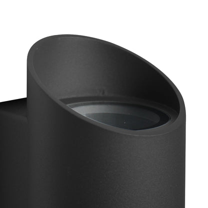 Nico Round 22 Exterior Wall Light Black