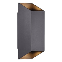 Nico Square 22 Exterior Wall Light Black