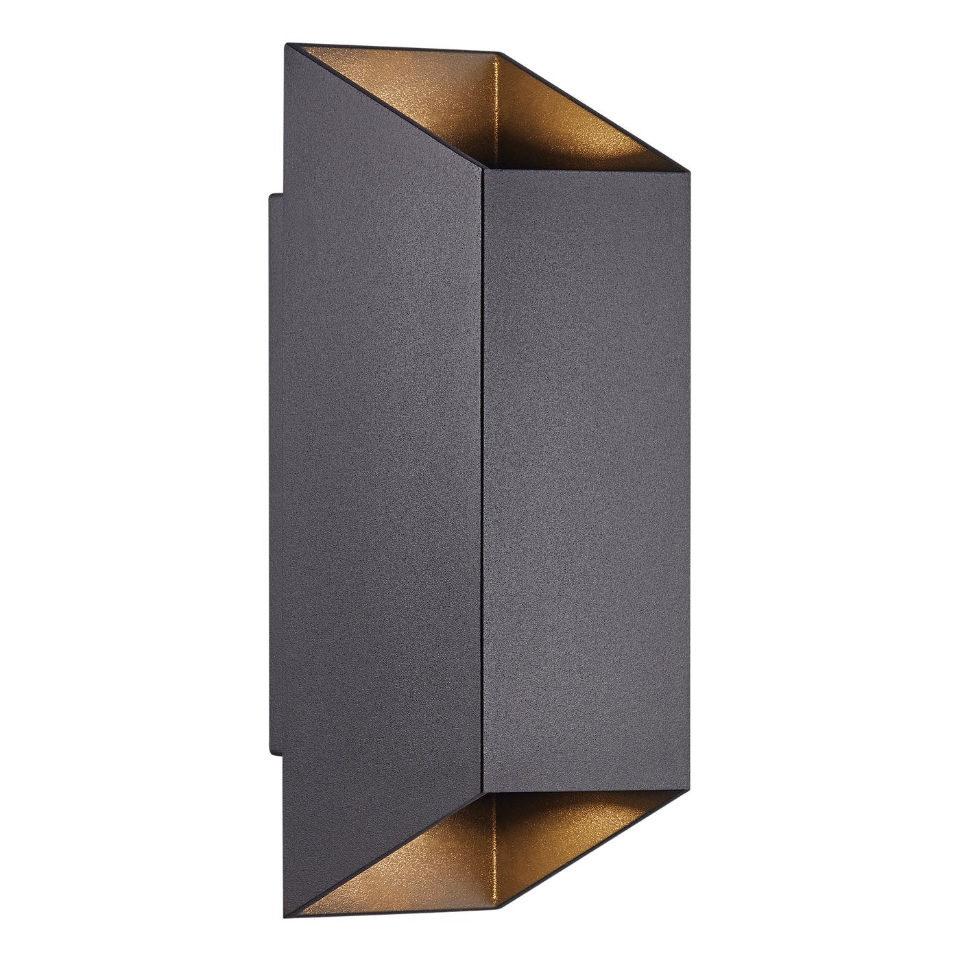 Nico Square 22 Exterior Wall Light Black