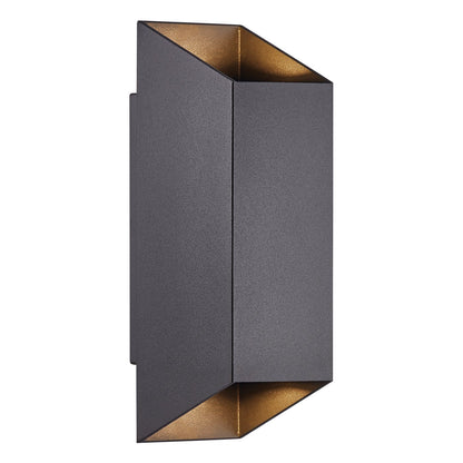 Nico Square 22 Exterior Wall Light Black