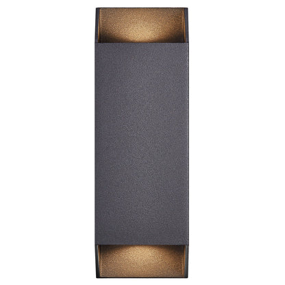 Nico Square 22 Exterior Wall Light Black