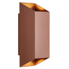 Nico Square 22 Exterior Wall Light Rusty