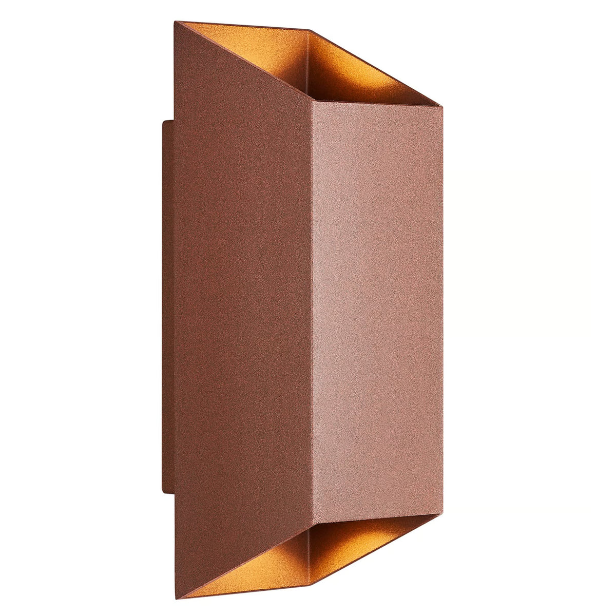 Nico Square 22 Exterior Wall Light Rusty