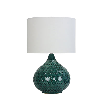 Ridley Ceramic Table Lamp Teal