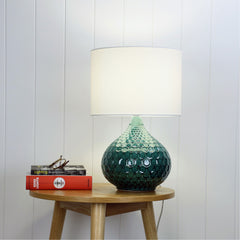 Ridley Ceramic Table Lamp Teal