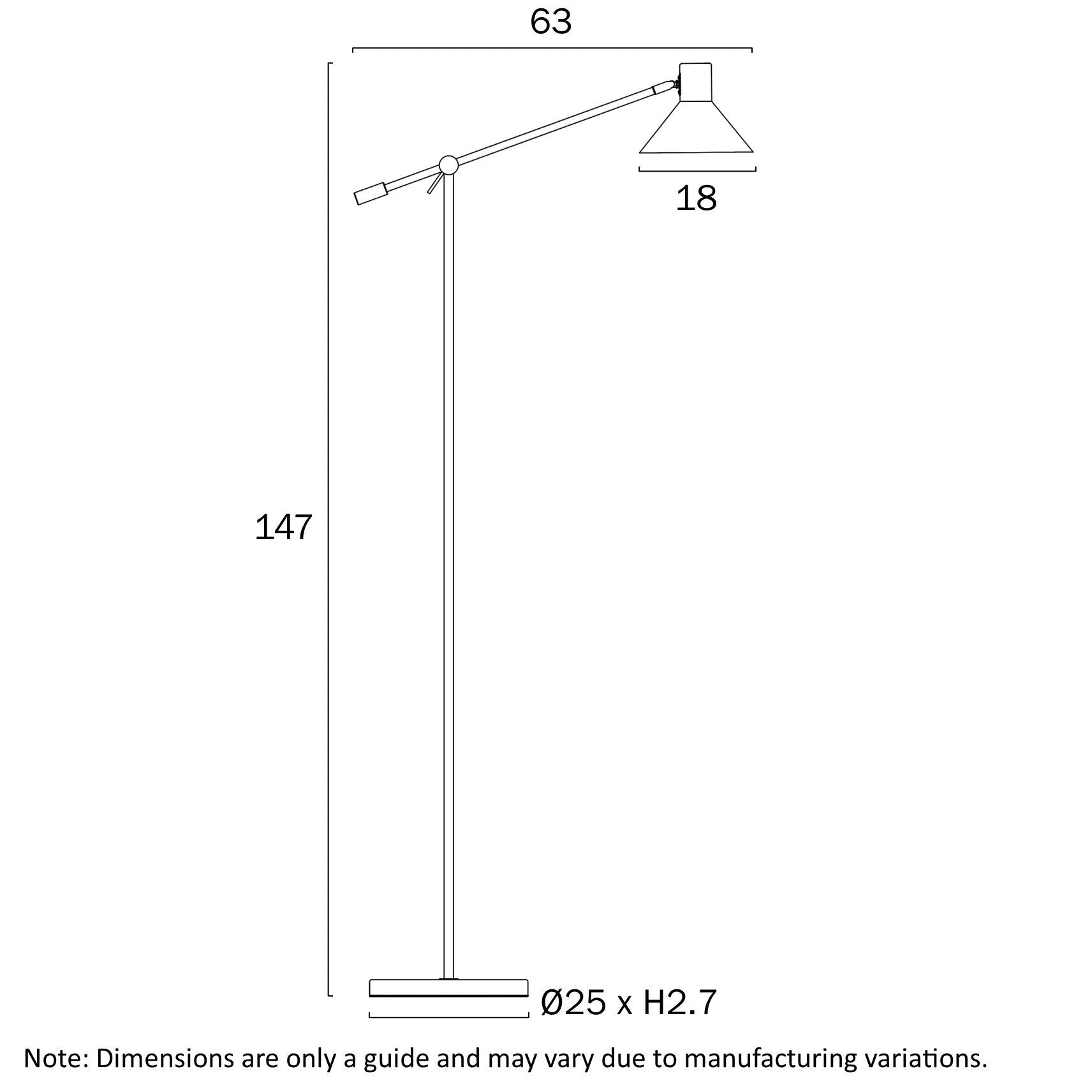 Olav Floor Lamp Black