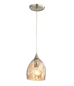 Ordito Pendant Chrome with Champagne Glass