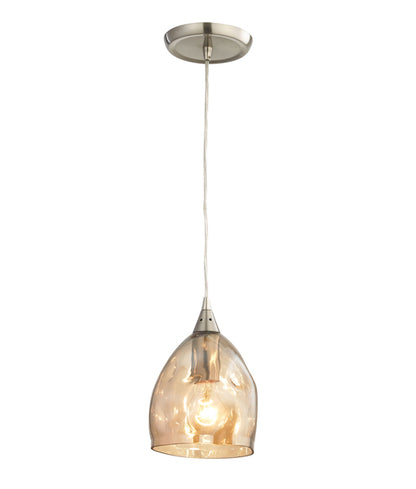 Ordito Pendant Chrome with Champagne Glass