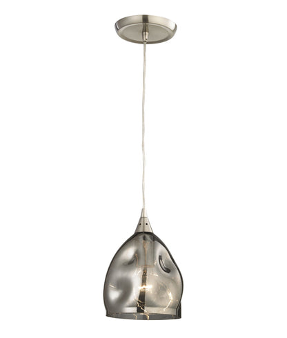 Ordito Pendant Chrome with Black Chrome Glass