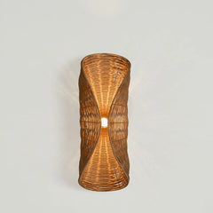 Crescent Rattan Wall Light